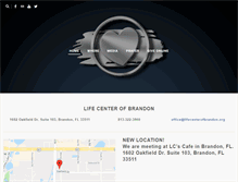 Tablet Screenshot of lifecenterofbrandon.org